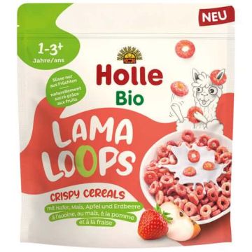 Holle Био зърнена закуска с ябълка и ягода 12М+  125 гр