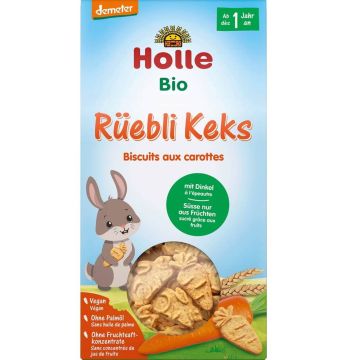 Holle Бисквити със спелта и морков 12М+ 125 гр