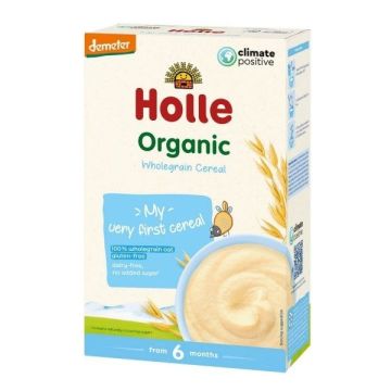 Holle Био пълнозърнеста безмлечна овесена каша 6М+ 250 гр