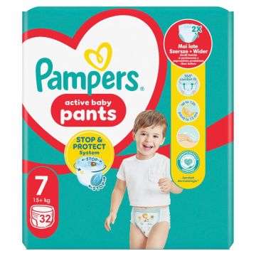 Пелени - гащички Pampers Pants Размер 7 32 бр Procter & Gamble