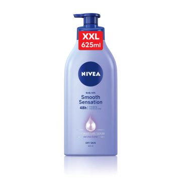 Nivea Smooth Sensation Подхранващо мляко за тяло за суха кожа 625 мл