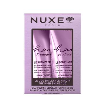 Nuxe Hair Prodigieux Шампоан за интензивен блясък 200 мл + Nuxe Hair Prodigieux Балсам за интензивен блясък 200 мл Комплект