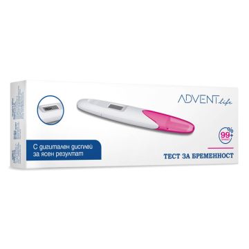 Advent Life Тест за бременност с дигитален дисплей х 1 брой