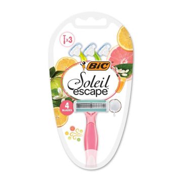 Bic Soleil Escape Citrus 4 Самобръсначка за жени за многократна употреба х 3 броя
