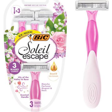 Bic Soleil Escape Lily of the Valley & Rose 3 Самобръсначка за жени за многократна употреба х 3 броя