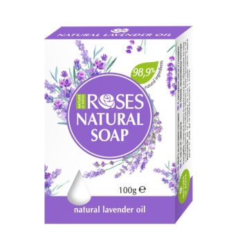 Agiva Roses Натурален сапун лавандула 100 гр