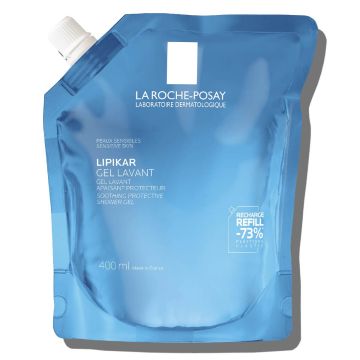 La Roche-Posay Lipikar Измиващ успокояващ душ-гел за бебета, деца и възрастни 400 мл пълнител