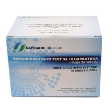  Safecare Bio-Tech Комбиниран бърз тест за 10 наркотика