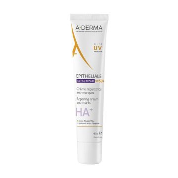 A-Derma Epitheliale Ultra Repair Възстановяващ крем срещу следи с UV защита SPF50+ 40 мл