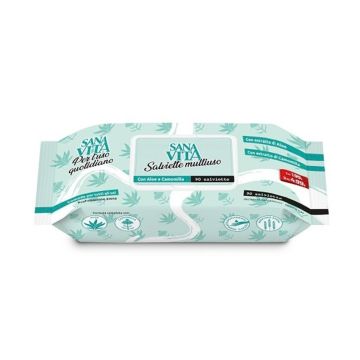 Sanavita Универсални мокри кърпички с алое и лайка x 90 бр
