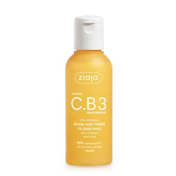 Ziaja Vitamin C.B3 Озаряващ тонер за лице 1%[AHA+PHA] 120 мл