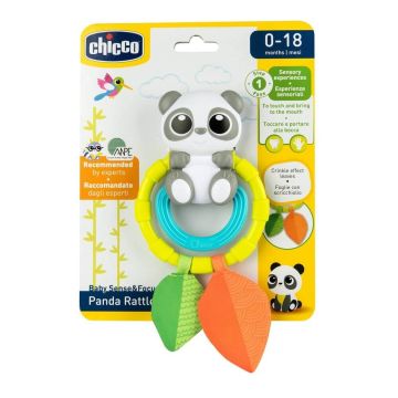 Chicco Дрънкалка за бебета от 0-18М+ Панда Т0215