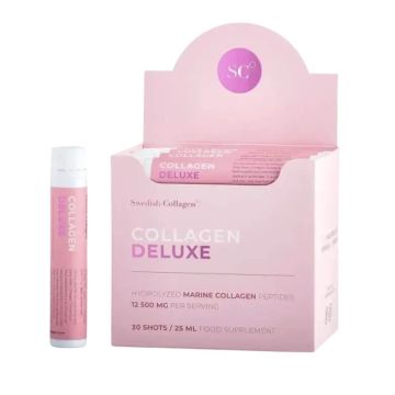 Swedish Collagen Deluxe Рибен Колаген 12,500 мг с хиалуронова киселина 75 мг 30 x 25 мл