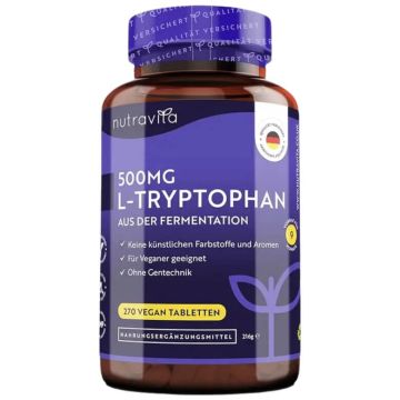 L-Tryptophan (Л-Триптофан) 500 мг х 270 таблетки Nutravita 