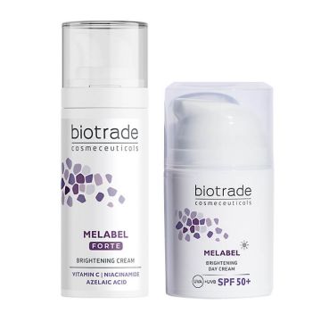 Biotrade Melabel Forte Избелващ крем с тройно действие 30 мл + Biotrade Melabel Brightening Избелващ дневен крем SPF50+ 50 мл Комплект