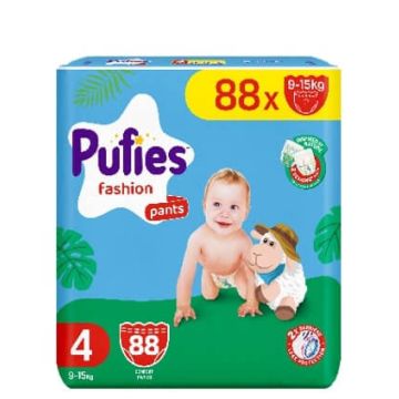 Pufies Pants Fashion 4 Maxi Пелени - гащички 9-15 кг х 88 бр