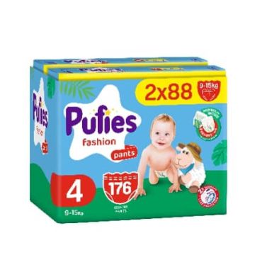 Pufies Pants Fashion 4 Maxi Пелени - гащички 9-15 кг 2 х 88 бр Комплект