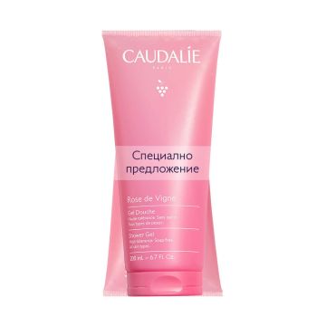 Caudalie Rose De Vigne Душ гел с алое, рози, ревен и мускус 2 х 200 мл Комплект
