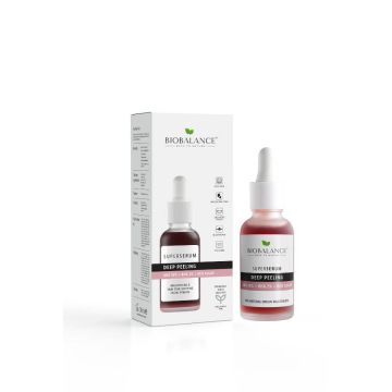 BioBalance Супер серум за дълбок пилинг с AHA 10% + BHA 2% + червени водорасли 30 мл