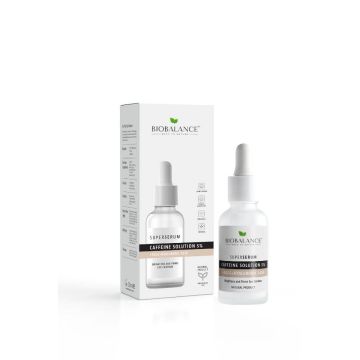 BioBalance Супер серум за околоочен контур против тъмни кръгове и торбички с кофеин 30 мл