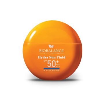 BioBalance Hydra Sun Слънцезащитен флуид за нормална, суха и чувствителна кожа SPF50+ 40 г