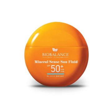 BioBalance Mineral Sense Слънцезащитен минерален флуид за лице SPF50+ 40 г
