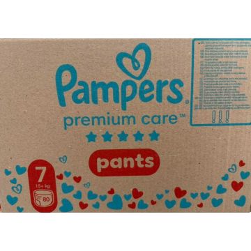 Пелени - гащички Pampers Premium Care Pants Размер 7 15кг+ 80 бр