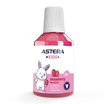 Astera Kids Вода за уста ягода 6Г+ 300 мл