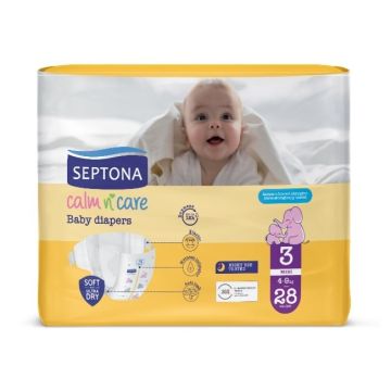 Septona Calm N'Care Пелени за бебета Midi №3 4-9 кг 28 бр