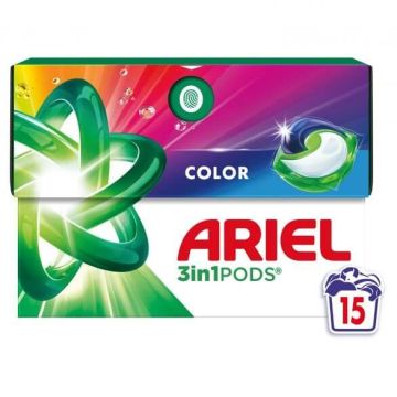 Ariel All in 1 Color Капсули за цветно пране 15 броя