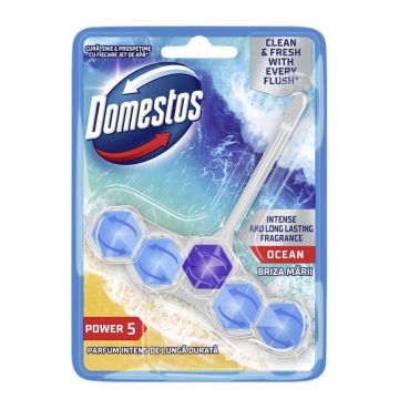 Domestos WC Power 5 Ocean Тоалетно блокче 50 г