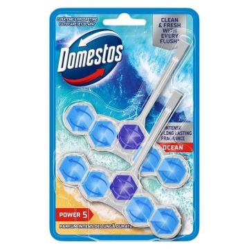Domestos WC Power 5 Ocean Тоалетно блокче 2 х 50 г
