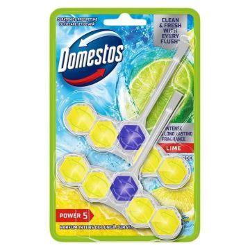 Domestos WC Power 5 Lime Тоалетно блокче 2 х 50 г