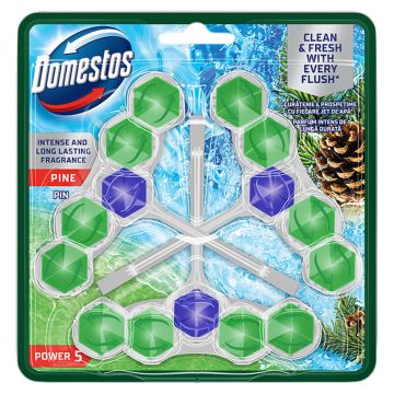 Domestos WC Power 5 Pine Тоалетно блокче 3 х 50 г