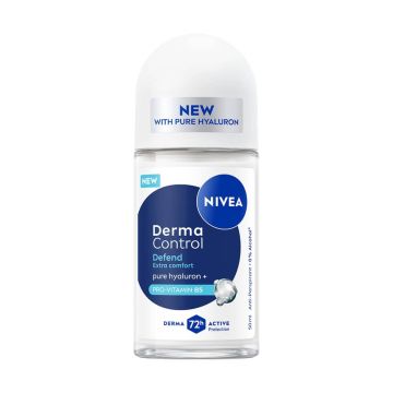Nivea Derma Control Defend Део рол он против изпотяване за жени 50 мл