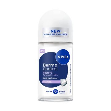 Nivea Derma Control Restore Део рол он против изпотяване за жени 50 мл