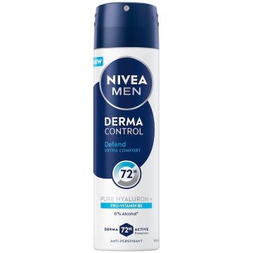 Nivea Men Derma control 72H Дезодорант спрей против изпотяване за мъже 150 мл