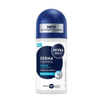 Nivea Men Derma Control Defend Део рол он против изпотяване за мъже 50 мл