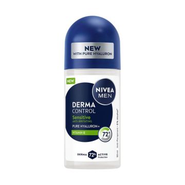 Nivea Men Derma Control Sensitive Део рол он против изпотяване за мъже 50 мл