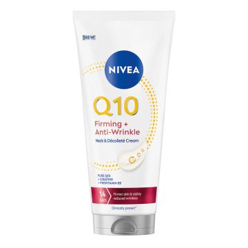 Nivea Q10 Стягащ крем против бръчки за шия и деколте 200 мл