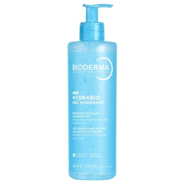 Bioderma Hydrabio 3в1 Мицеларен почистващ и хидратиращ гел мусан 400 мл