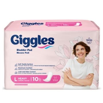 Giggles Урологични подложки за жени L, 10 капки х 10 бр
