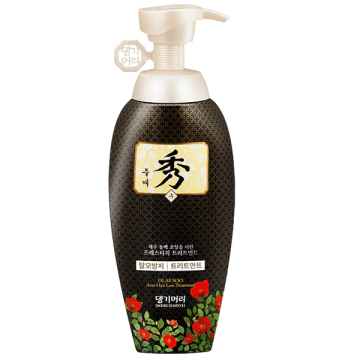 Doori Dlae Soo Кралска Камелия Интензивно подхранващ балсам-маска за хидратация и блясък на много увредена коса 400 мл