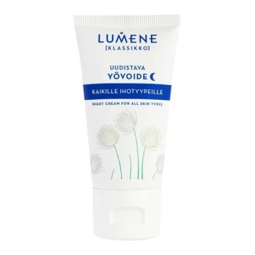 LUMENE KLASSIKKO Нощен възстановяващ крем за всеки тип кожа 50 мл
