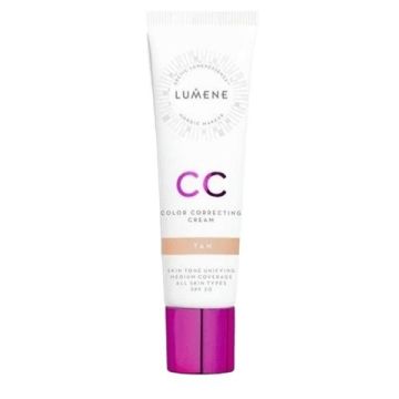 LUMENE VEGAN CC Коригиращ крем 7 в 1 SPF20, цвят Tan 30 мл