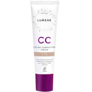 LUMENE VEGAN CC Коригиращ крем 7 в 1 SPF20, цвят 1.75 30 мл