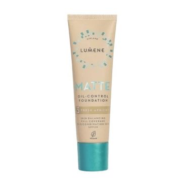 LUMENE VEGAN MATTE Веган фон дьо тен SPF20 матиращ 3 Fresh apricot 30 мл