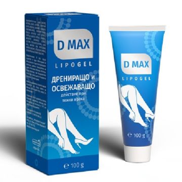 Д МАКС Липогел при уморени и тежки крака 100 г Naturpharma