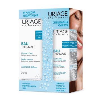 Uriage Eau Thermale Хидратиращ крем 40 мл + Околоочен крем 15 мл Комплект 