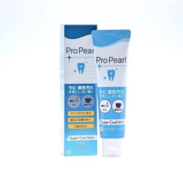 ZEOLA PRO PEARL COOL MINT Японска избелваща паста за зъби  срещу петна и оцветявания 100 г 